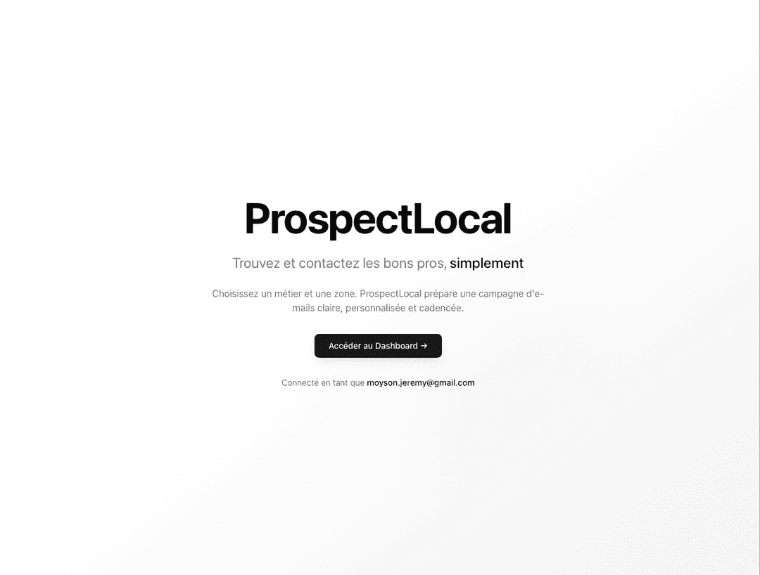 Aperçu ProspectLocal